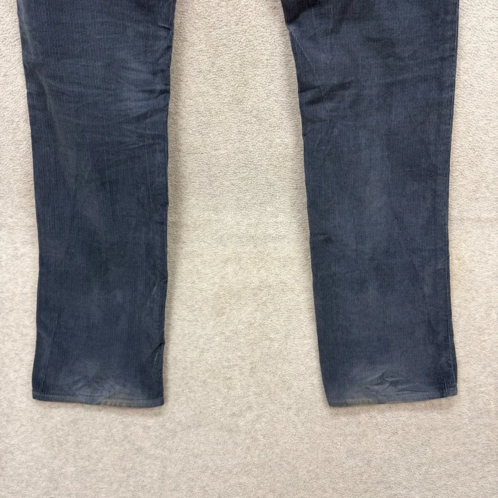 Banana Republic Corduroy Pants Mens 33x34 Blue Pima Cotton Cords Distressed‎